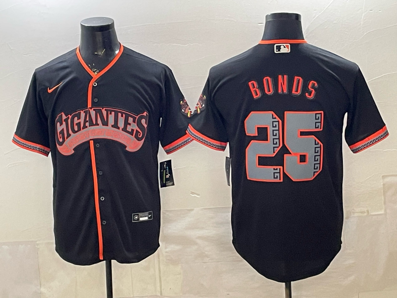 2026 Men Nike San Francisco Giants #25 Bonds black Game MLB Jersey 0404002